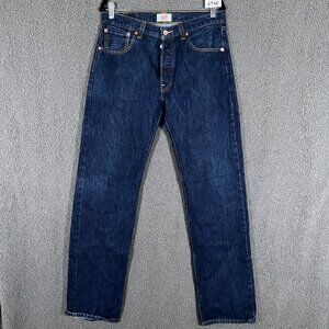 Levi's 501 Straight Leg Button Fly Jeans - Men's Size 33*33 - Blue